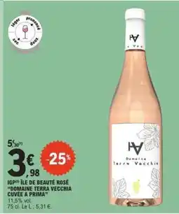 E.Leclerc IGP Île de Beauté Rosé 'Domaine Terra Vecchia Cuvée A Prima' offre
