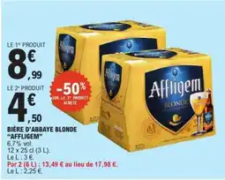 E.Leclerc BIÈRE D’ABBAYE BLONDE “AFFLIGEM” offre