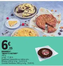E.Leclerc BROWNIES BECKY'S FACTORY offre