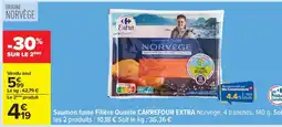 Carrefour Saumon fumé Filière Qualité Carrefour EXTRA offre