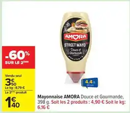 Carrefour Mayonnaise AMORA Douce et Gourmande offre