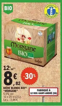 E.Leclerc BIÈRE BLONDE BIO 'MORGANE' offre