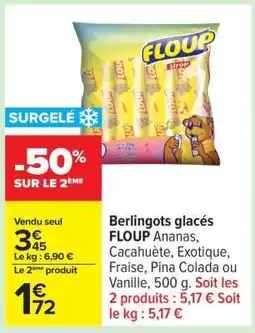 Carrefour Berlingots glacés FLOUP offre