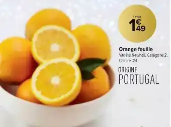 Carrefour Contact Orange Feuille offre
