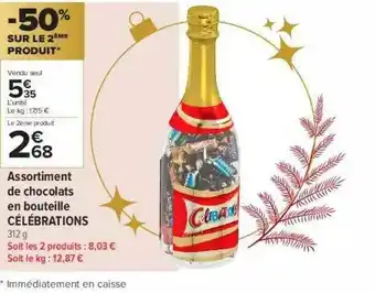 Assortiment De Chocolats En Bouteille Célébrations