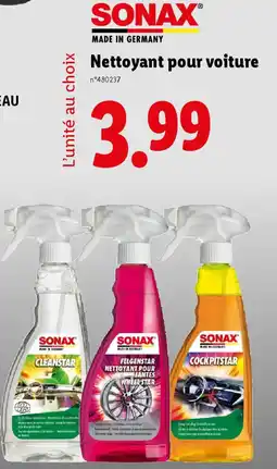 Lidl SONAX Nettoyant pour voiture offre