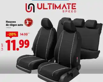 Lidl Housses de sièges auto offre