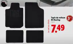 Lidl Tapis de voiture RS Racing offre