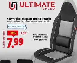 Lidl Couvre-siège auto avec soutien lombaire offre