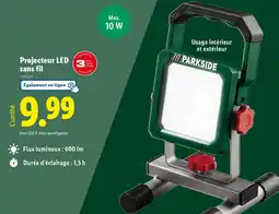 Lidl Projecteur LED sans fil offre