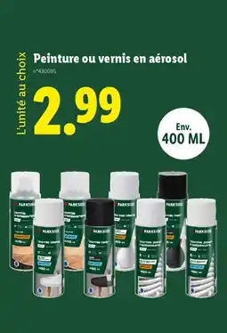 Lidl Peinture ou vernis en aérosol offre
