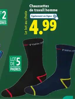 Lidl Chaussettes de travail homme offre