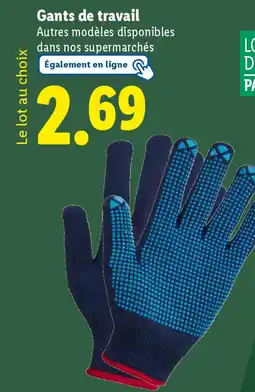 Lidl Gants de travail offre