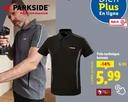 Lidl Polo technique homme offre