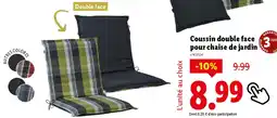 Lidl Coussin double face pour chaise de jardin offre
