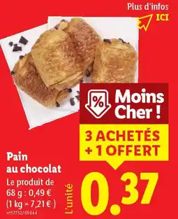 Lidl Pain au chocolat offre