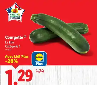 Lidl Courgette offre