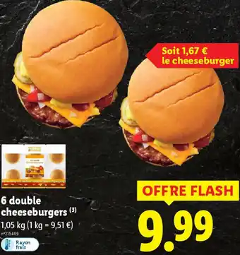 Lidl 6 double cheeseburgers offre