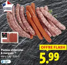 Lidl Plateau chipolatas & merguez offre