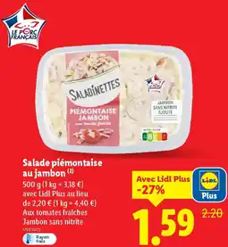 Lidl Salade piémontaise au jambon offre