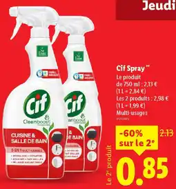 Lidl Cif Spray offre