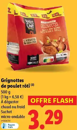 Lidl Grignottes de poulet rôti offre