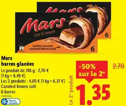 Lidl Mars barres glacées offre