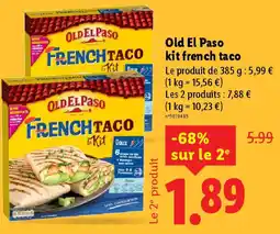 Lidl Old El Paso kit french taco offre