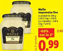Lidl Maille mayonnaise fine offre