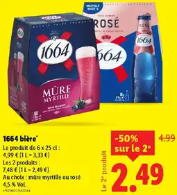 Lidl 1664 bière offre