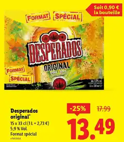 Lidl Desperados original offre