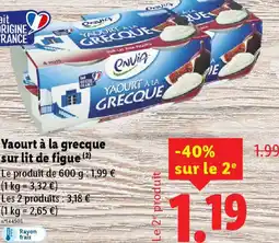 Lidl Yaourt à la grecque sur lit de figue offre