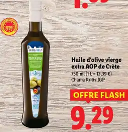 Lidl Huile d'olive vierge extra AOP de Crète offre