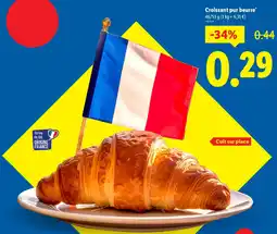 Lidl Croissant pur beurre offre