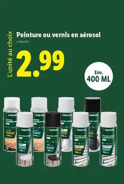 Lidl Peinture ou vernis en aérosol offre
