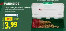 Lidl Set de forets, mèches ou embouts offre