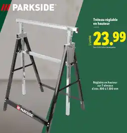 Lidl Tréteau réglable en hauteur offre