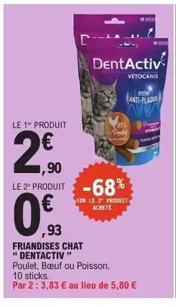 E.Leclerc FRIANDISES CHAT “DENTACTIV” offre