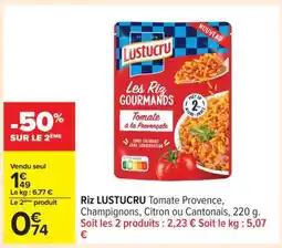 Carrefour Riz LUSTUCRU offre