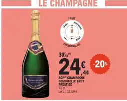 E.Leclerc AOP CHAMPAGNE DEMOISELLE BRUT PRESTIGE offre