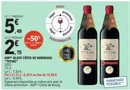 E.Leclerc AOP Blaye Côtes de Bordeaux 'Tutiac' offre