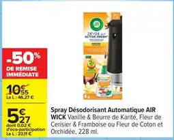 Carrefour Spray Désodorisant Automatique AIR WICK offre
