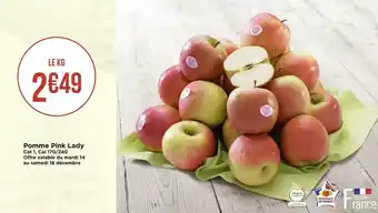 Géant Casino Pomme pink lady offre