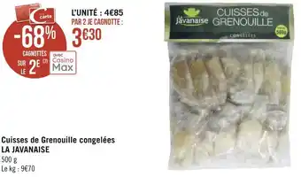 La javanaise cuisses de grenouille congelées