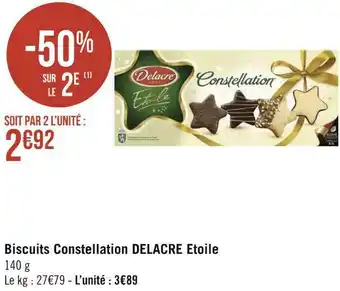 Delacre biscuits constellation etoile