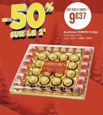 Géant Casino Ferrero assortiment ferrero prestige offre
