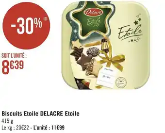 Géant Casino Delacre biscuits etoile etoile offre