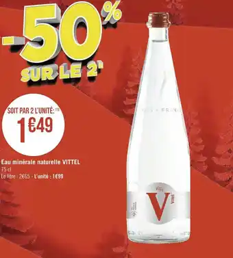 Géant Casino Vittel eau minérale naturelle offre