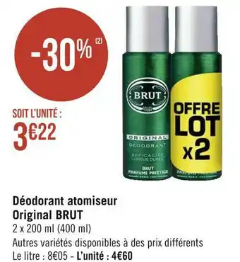 Brut déodorant atomiseur original