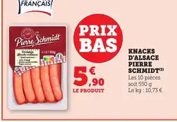Bi1 PIERRE SCHMIDT Knacks d'alsace offre